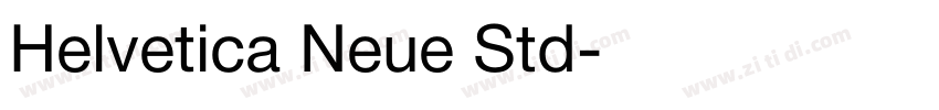 Helvetica Neue Std字体转换